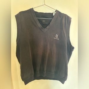 Vintage 90s, vtg, Cotton, TPC Valencia golf vest, sweater, pullover, y2k